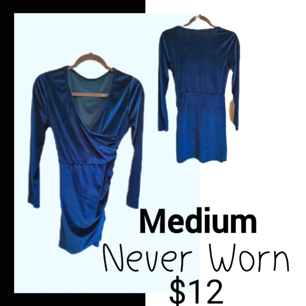 Blue Vevet Dress